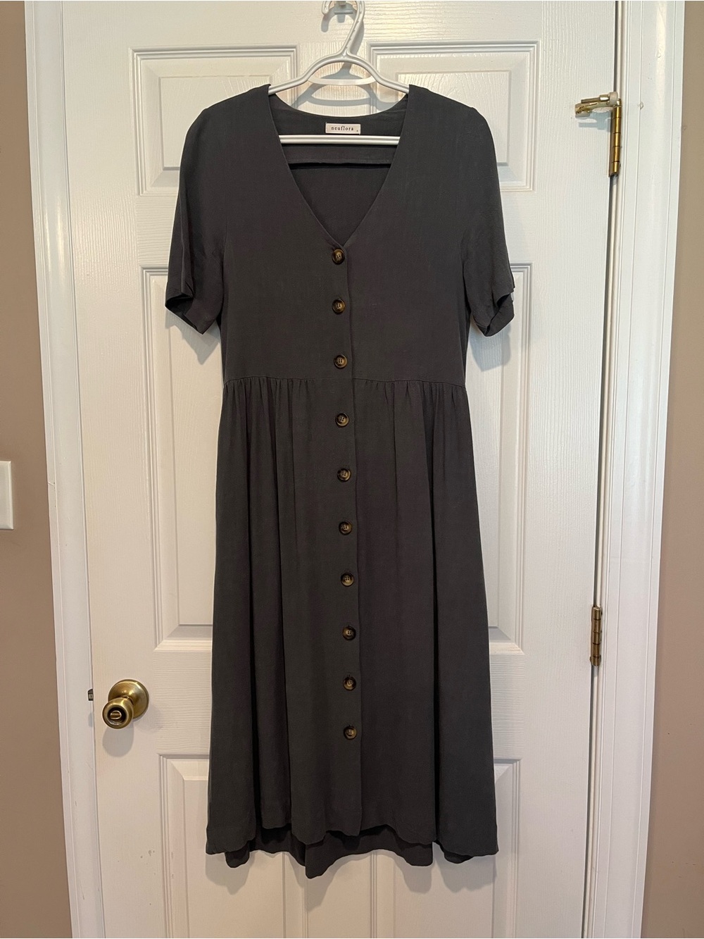 Neuflora Austria Button-Front Midi Dress